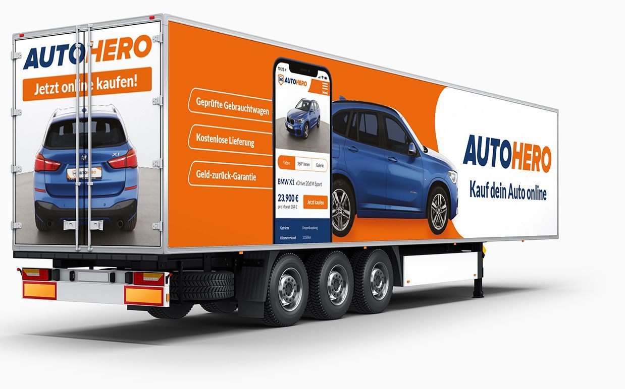 Autohero LKW-Werbung