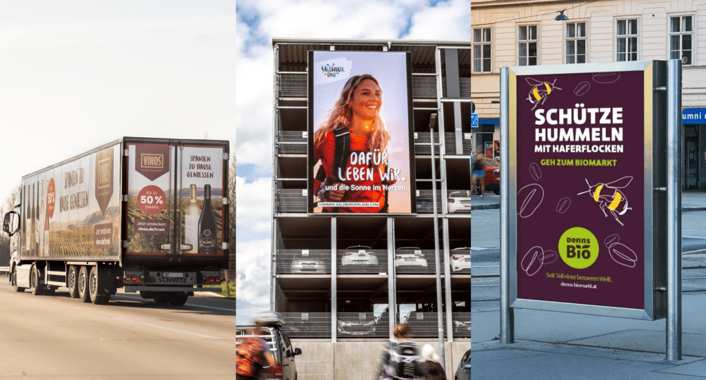 Steigerung der Markenbekanntheit mit Außenwerbung